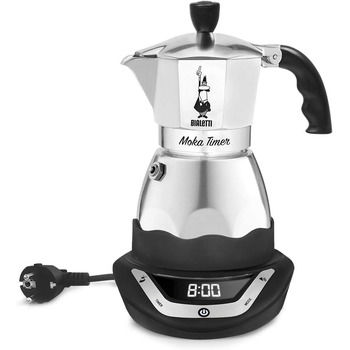 Кофеварка для эспрессо на 6 чашек 365 Вт Moka Electric Timer Bialetti