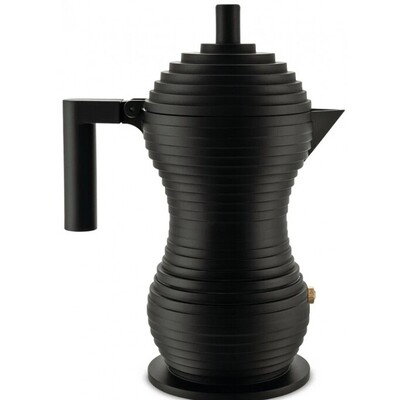 Кофеварка 300 мл черная Pulcina Alessi