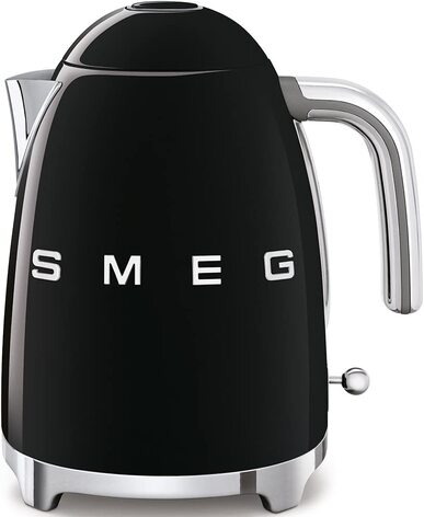 Лектрический чайник Smeg KLF03BLEU, нержавеющая сталь, 1,7 литра, Чернй