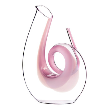 Декантер Curly pink 1400 мл, хрусталь, ручная работа, Riedel