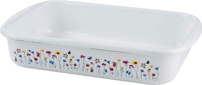 Блюдо для запекания 35 x 23 x 7,5 см, эмалированное Flora 0433-070 Riess