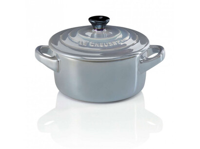 Мини-кастрюля / жаровня 10 см Metallic Perlgrau Le Creuset