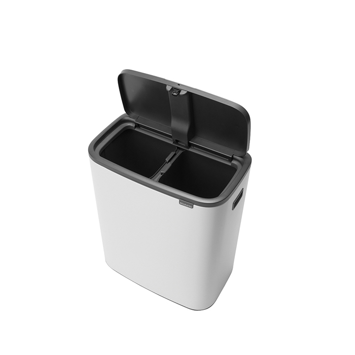 Мусорный бак 2х30 л белый Bo Touch Bin Brabantia