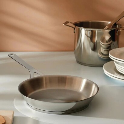 Сковорода 28 см 2,8 л металлик Pots & Pans Alessi