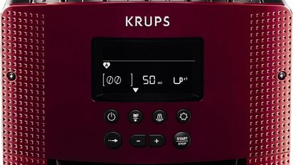 Кофемашина на 2 чашки 1450 Вт, с кофемолкой, красная Espresseria EA816570 Krups